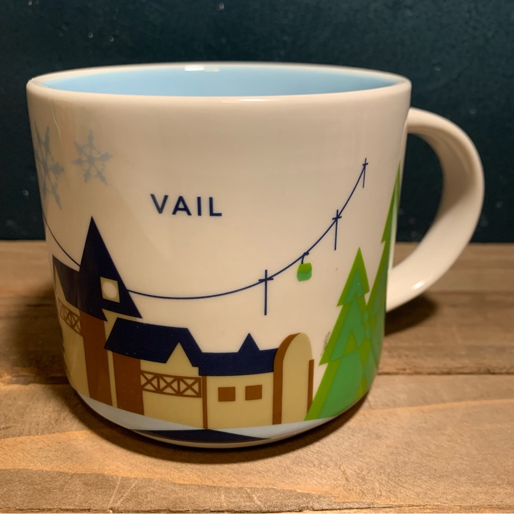 Starbucks Been There Collection Vail, CO. 14oz Mug Colorado VGUC